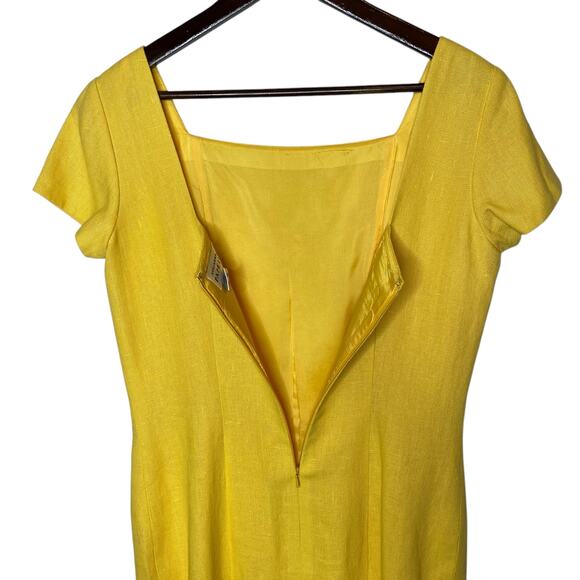 Adrianna Papell Vintage Linen Sheath Dress - Picture 4 of 4